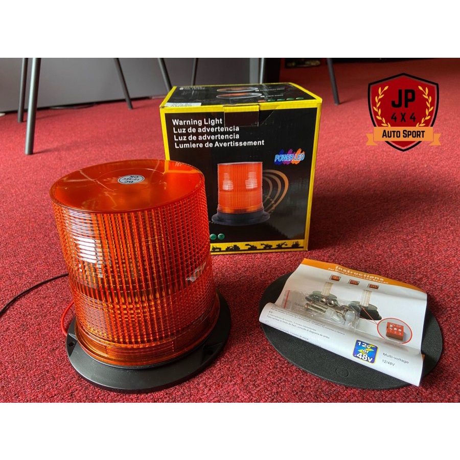 WL27 LED ROTARY BEACON STROBO WARNING LIGHT, WL-27 SMD LED 220V AC - M