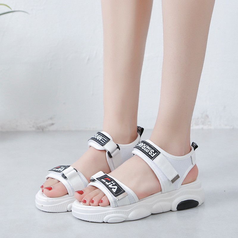 TBIG [COD] Size 35 - 40 Sandal Tali Wanita Import EILA PANDA Korea Style Santai Wanita Wedges