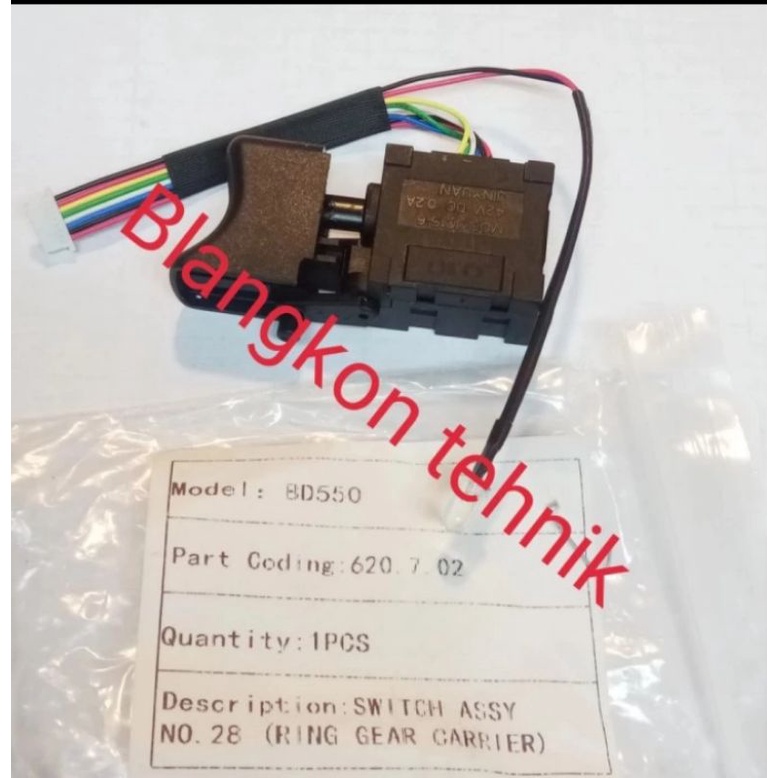 SWITCH SAKLAR PENCETAN DOLIZ BD 550 DOLIZ BD550 ORIGINAL