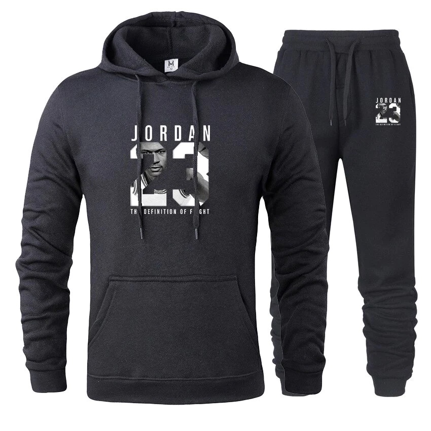 Setelan Celana Jogger &amp; Jumper Hoodie JORDAN23 II Set sweater Hoodie dan Celana Joger Panjang ( Pria &amp; Wanita )