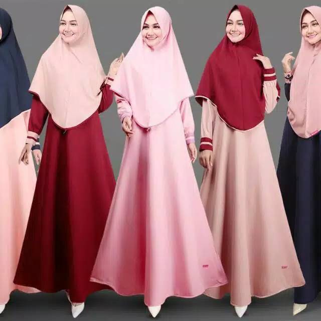 GAMIS AS 02 MAROON SYARI  ||  AURANY