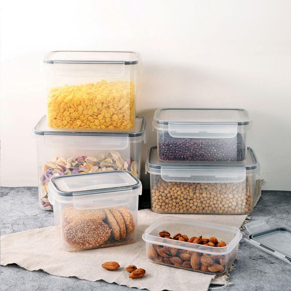 Suyo 6Pcs / Set Kontainer / Kotak Penyimpanan Makanan Stackable BPA Free Untuk Perlengkapan Dapur