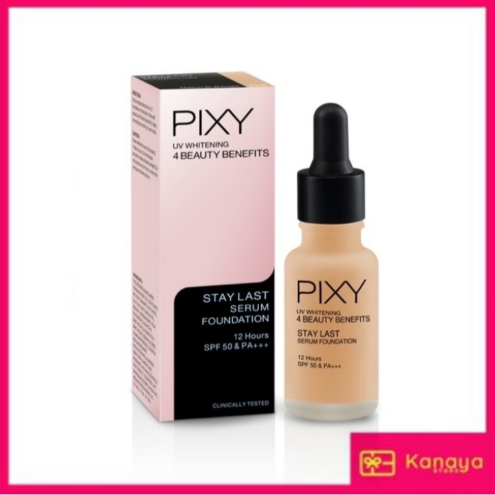 (BISA COD) Pixy Uv Whitening Stay Last Serum Foundation