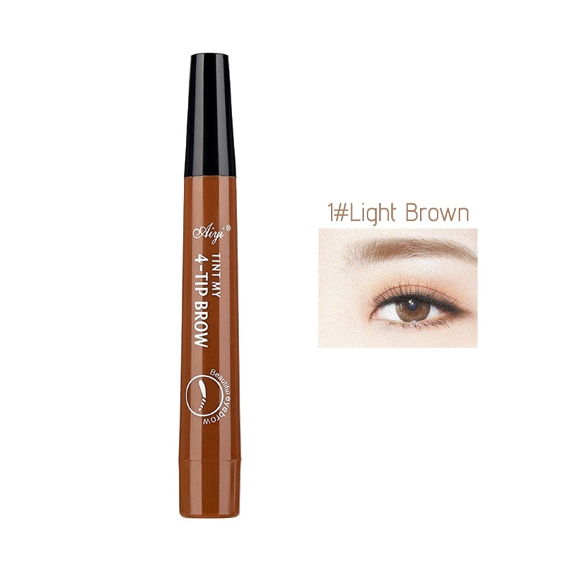 Pensil Alis Waterproof Dan Tahan 3D Eyebrow Pen Original 4 Warna Pencil Alis