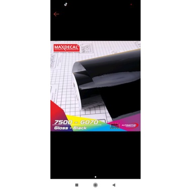 skotlet hitam glossy