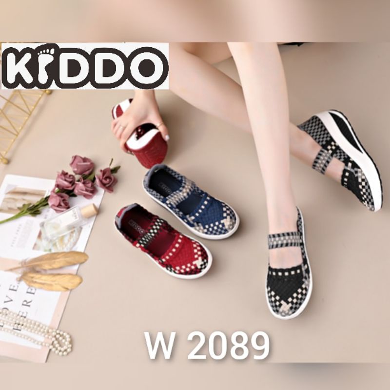 Sepatu Rajut KIDDO W2089 WEDGES ORIGINAL