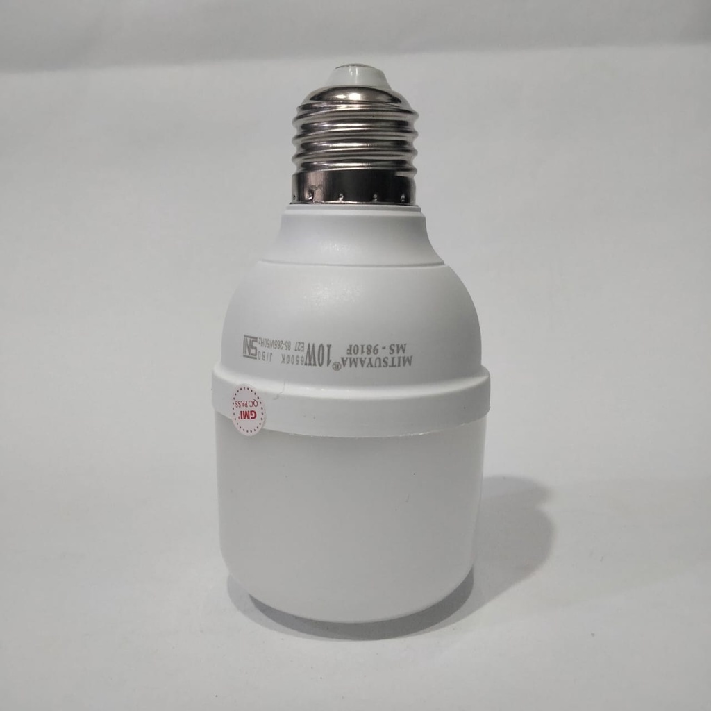 Lampu Bohlam LED 10 Watt Mitsuyama MS-9810F Cahaya Putih SNI Original