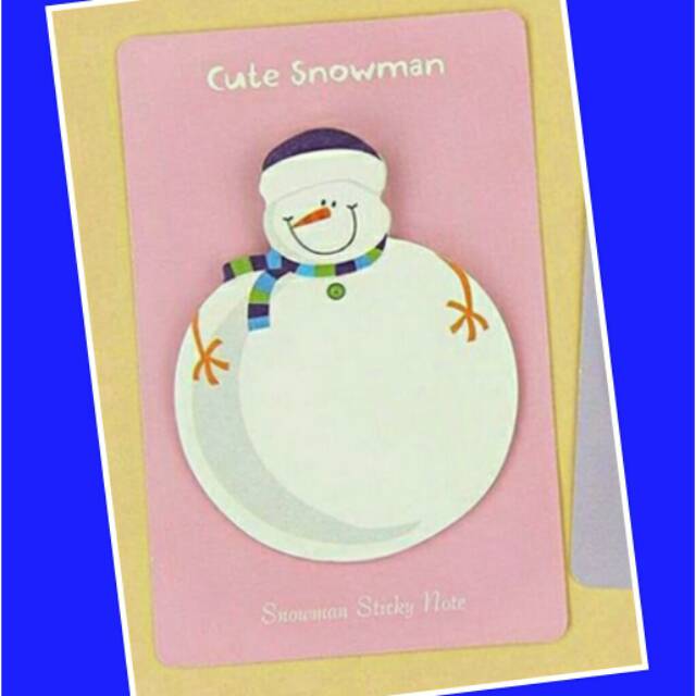 

Snowman Stickynotes