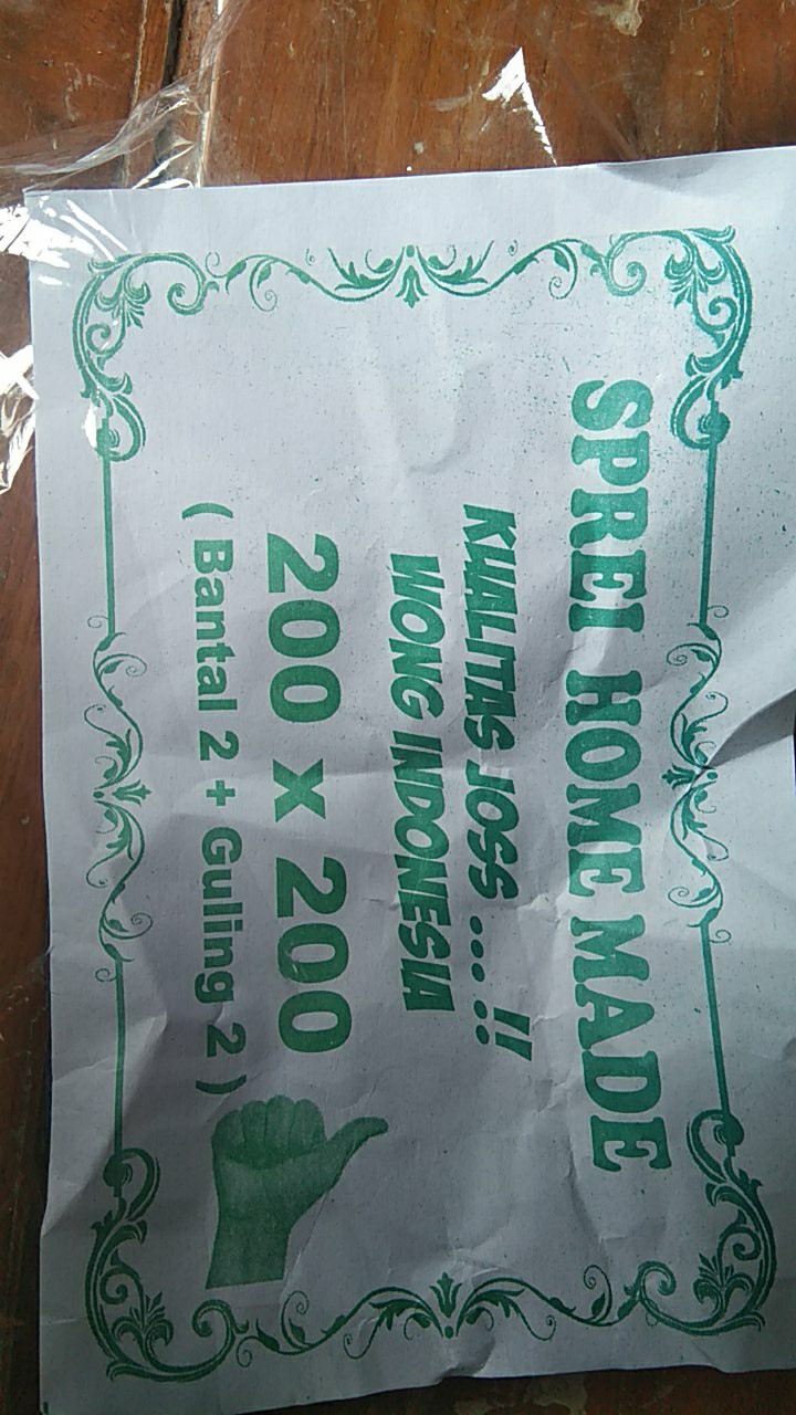 Sprei Bagus Motif Green Leaf