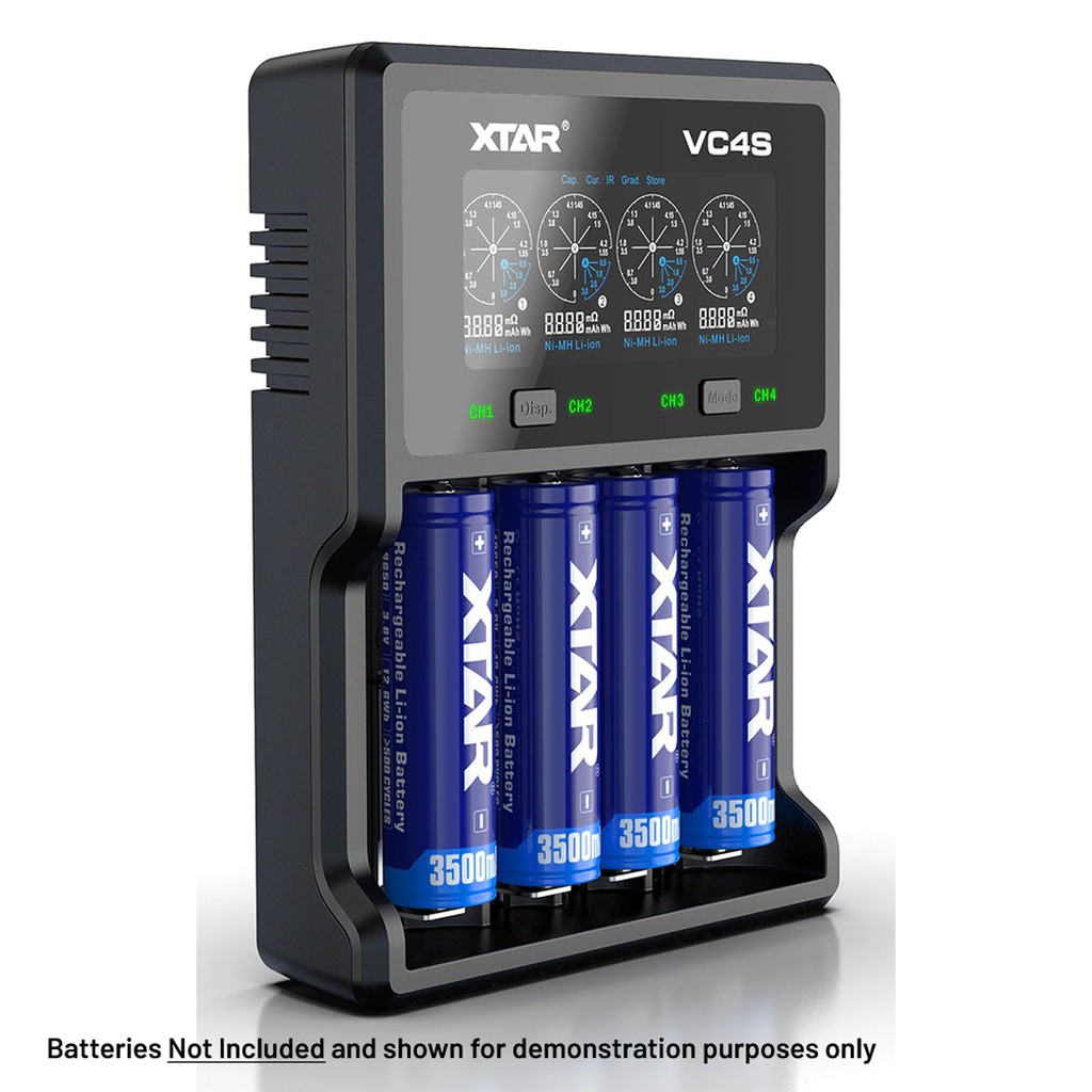 Xtar Vc4s Qc3 0 Charger For Li Ion Ni Mh With Lcd Shopee Indonesia