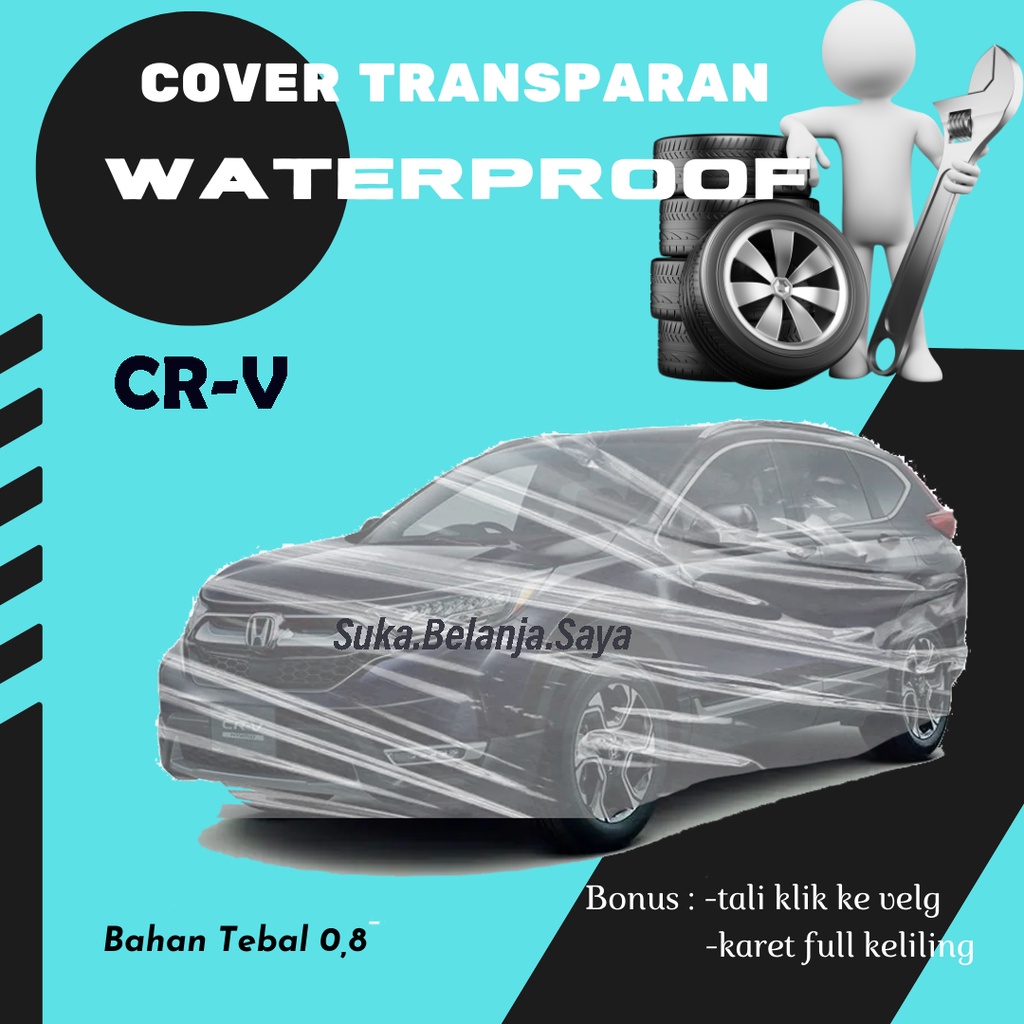 Transparan Body Cover Mobil Crv Sarung Mobil crv/cover plastik crv/honda crv/crv turbo/crv gen 1/crv gen 2/crv gen 3/crv turbo prestige/brv/brv 2022/crv 2022/kijang long/kijang innova/kijang krista/kijang lgx/kijang super/kijang short/taruna long/avanza