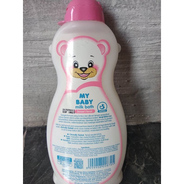 My Baby Bath Hair &amp; Body Wash, Milk Soft &amp; Gentle, Sweet Floral 200 ml