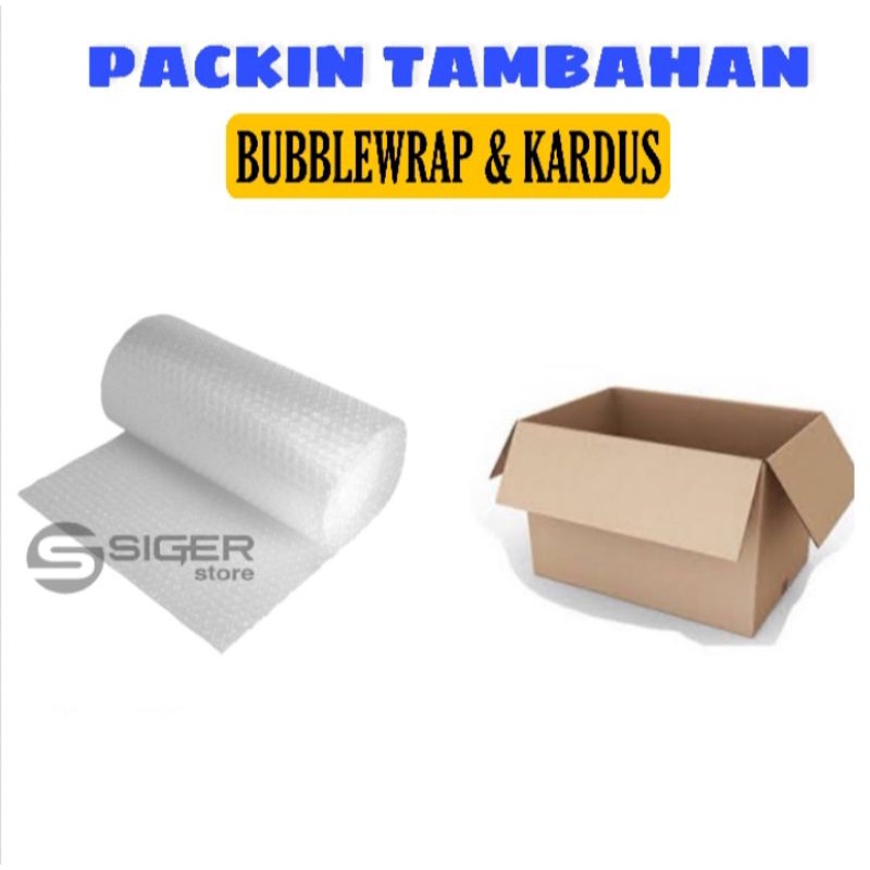 

Packing Tambahan BUBBLEWRAP Dan Kardus