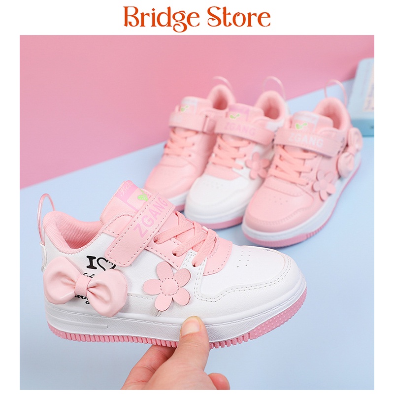 Sepatu Anak Perempuan Import PINKY LOVE Ribbon  / Sneakers Anak Perempuan Terbaru Pita