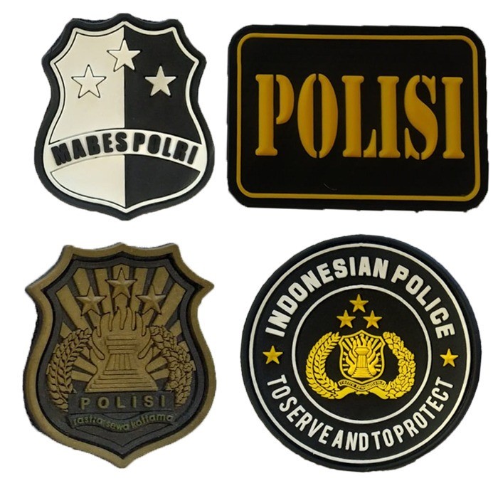Patch Indonesian Police - Rubber Patch - Swarna Tactical