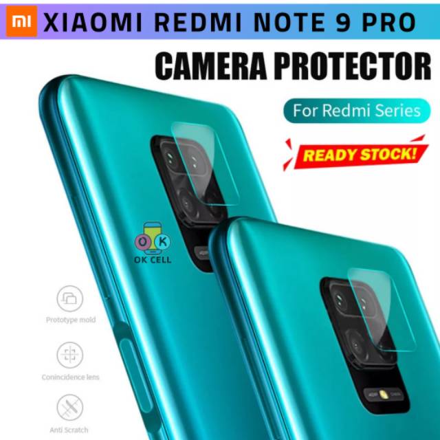 Tempered Glass Camera Xiaomi Redmi Note 9 Pro-TG Anti Gores Kaca Belakang Redmi Note 9 Pro Premium