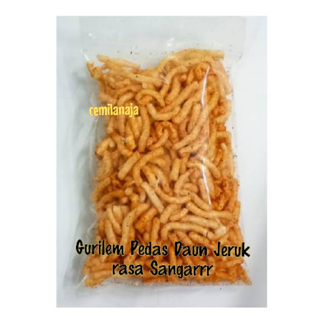 

Kerupuk gurilem pedas sangar snack kerupuk pedes gurih