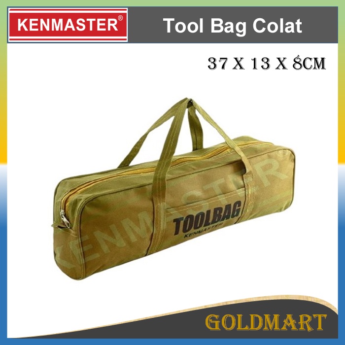 Toolbag Tool Bag Tas Tempat Perkakas - Kenmaster Tas Kunci Motor Mobil Alat Tukang-Tool Bag Coklat L