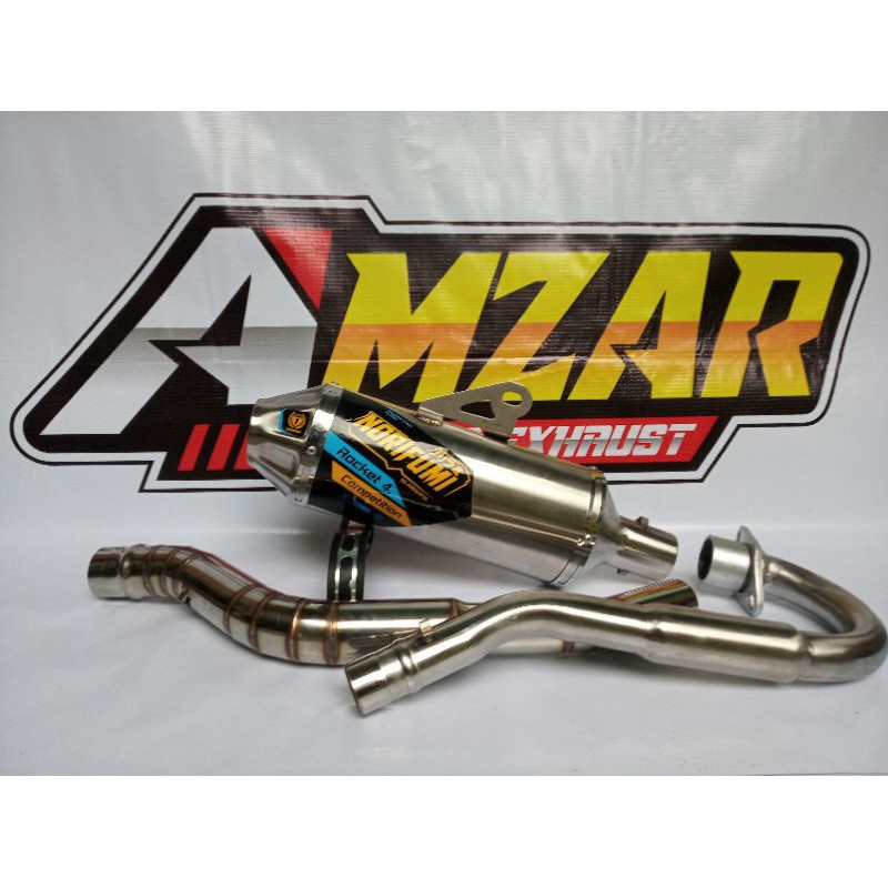 knalpot crf klx dtracker norifumi rocket 4 ss kompetisi