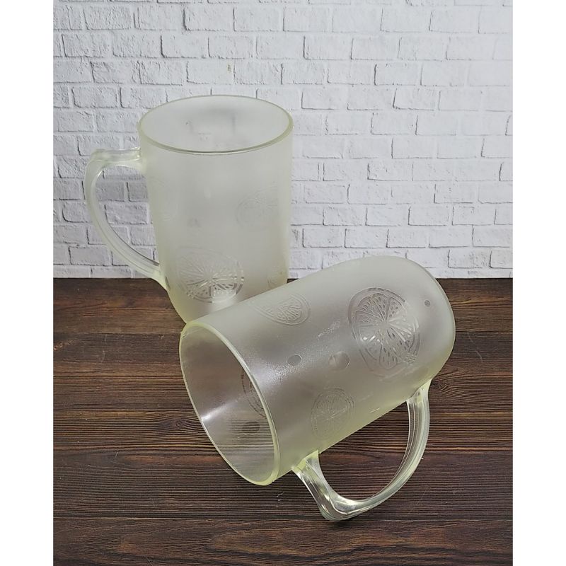 GELAS GAGANG PLASTIK KRISTAL 4 PCS GELAS MINUM GAGANG PLASTIK GELAS