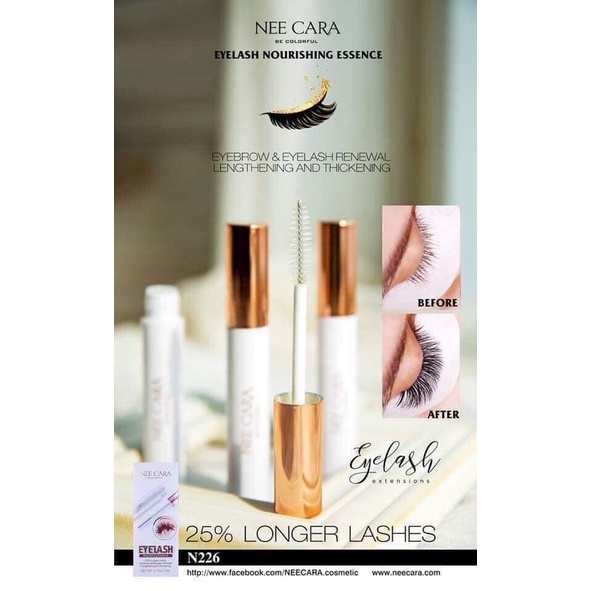 [TERMURAH] Nee Cara Eyelash Nourishing Essence Serum Pelentik dan Pemanjang Bulu Mata Original Thailand