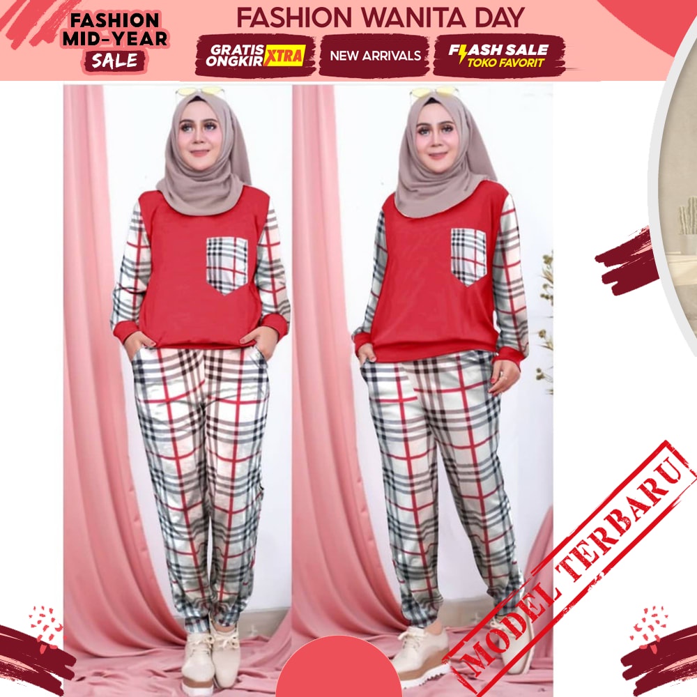 COD SETELAN JUMBO LD 100 130 FIT XXXXL SET OLGA SETCEL MUSLIM BAJU SENAM  ROCELLA KAOS JOVANCA RO