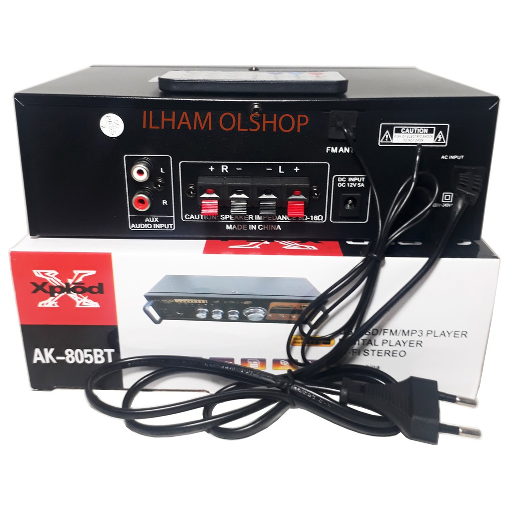 Fleco Amplifier Bluetooth Mini AK-805BT Stereo Karaoke