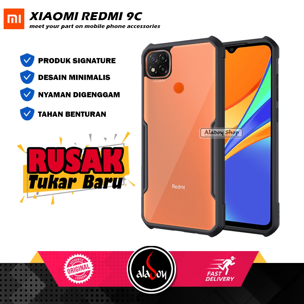 Case Xiaomi  Redmi 9C Armor Fusion Shockproof Transparent Premium Casing