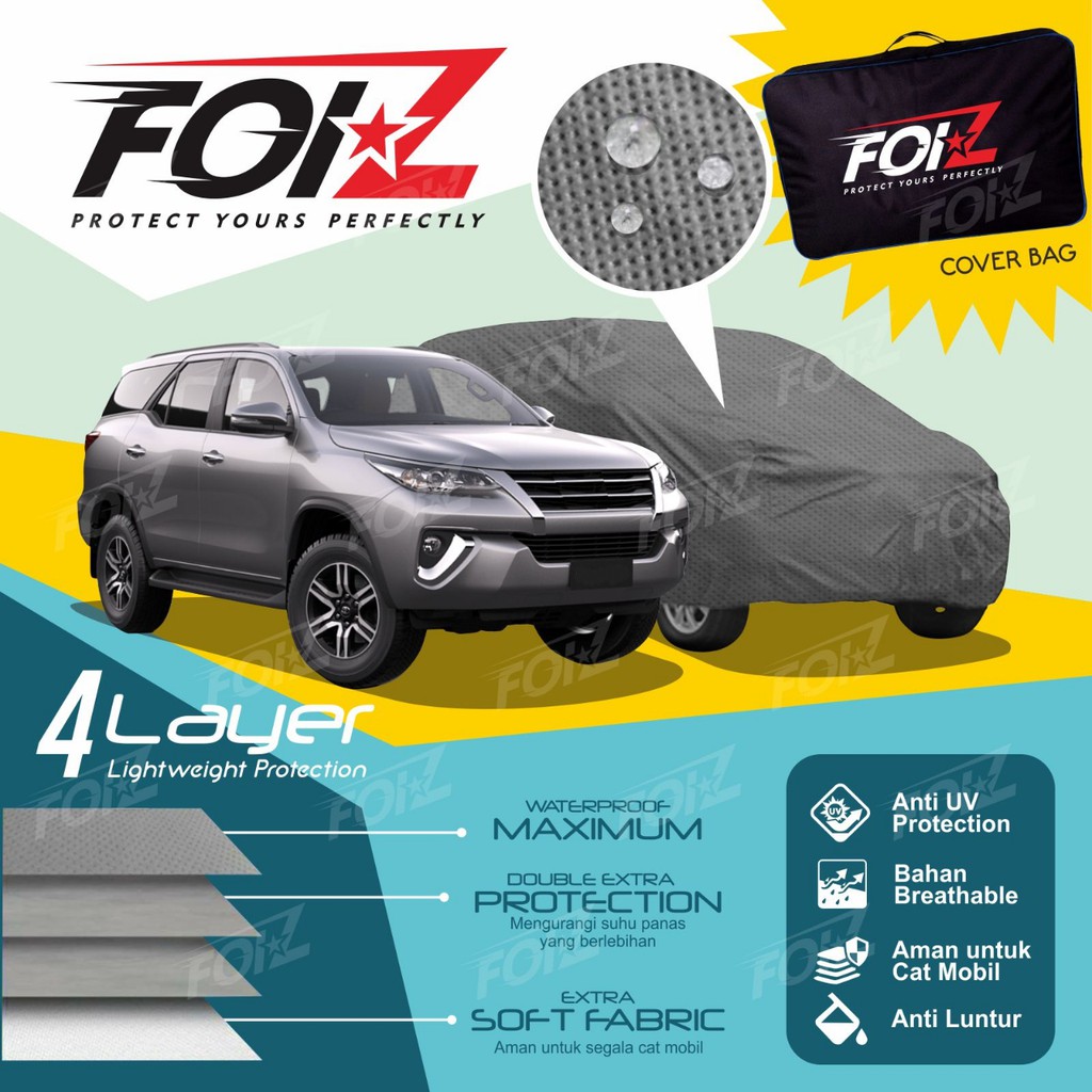 Sarung Cover Mobil Toyota All New Agya Premium Foi-Z 4 Layer Not Krisbow