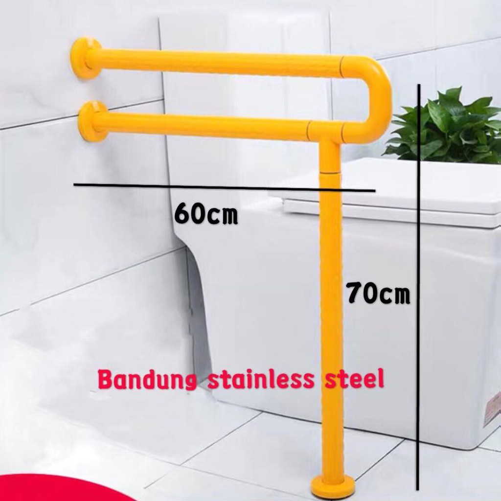 Handle U pegangan U closet duduk grip bar toilet kamar mandi