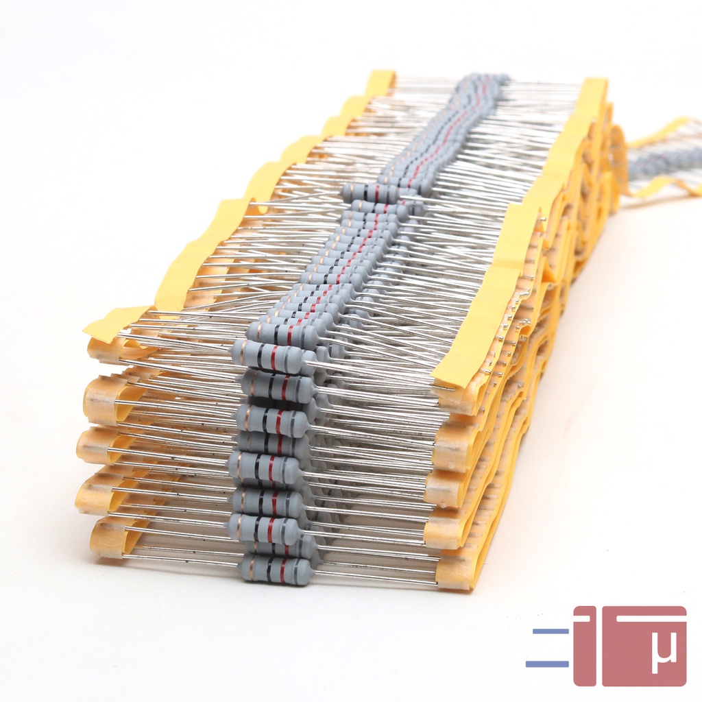 x10 Resistor 82R 82 Ohm 1W Metal Oxide 5% Taiwan Kaki Tembaga