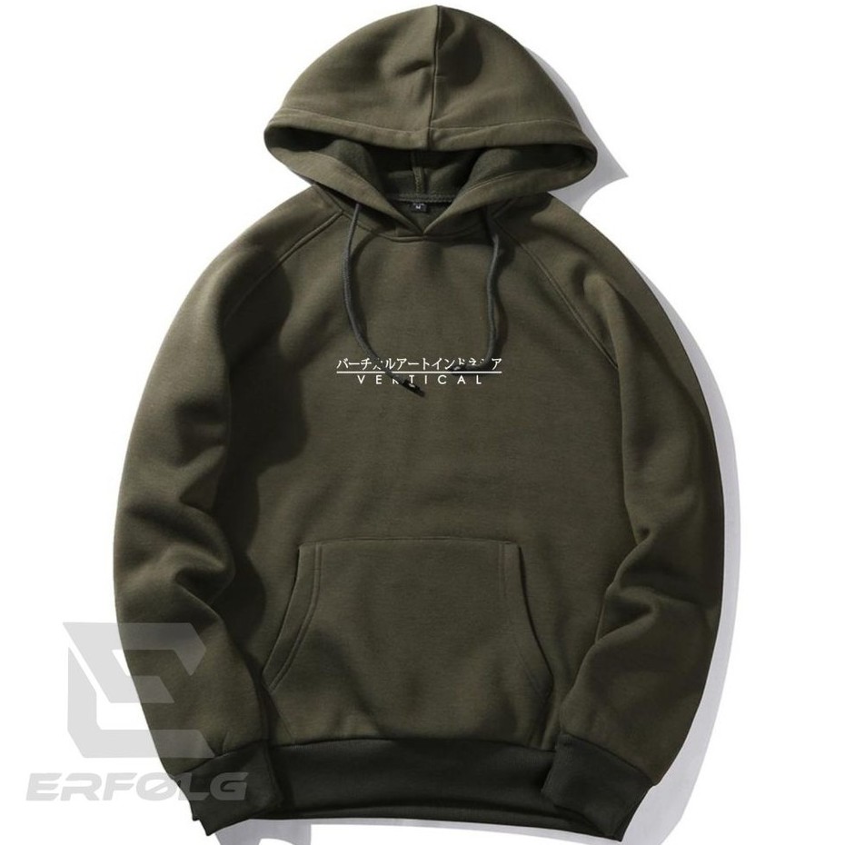 Erfolg Clothing Sweater Hoodie Pria Wanita Oversize Premium Suwiter Hodie Cowok Cewek Unisex Switer Distro Original Brand Lokal Warna Hijau Army Bahan Tebal Sweter Pria Korean Style Motif Sablon Jumbo Bigsize Murah Kekinian