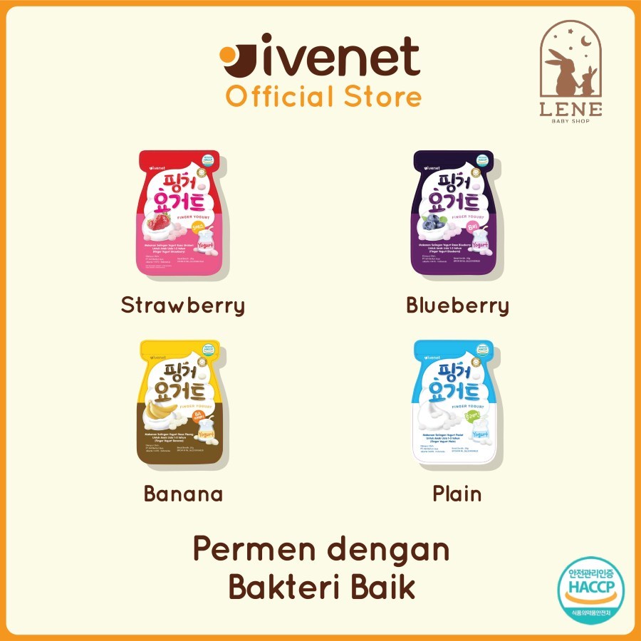 Ivenet Finger Yogurt - Snack Jajanan Cemilan Permen Bayi dan Anak