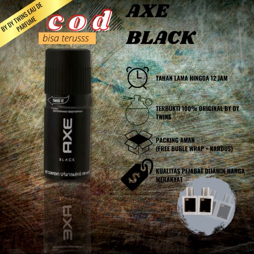 AXE BLACK - PARFUME BY DY TWINS - PARFUME PRIA/WANITA ORIGINAL
