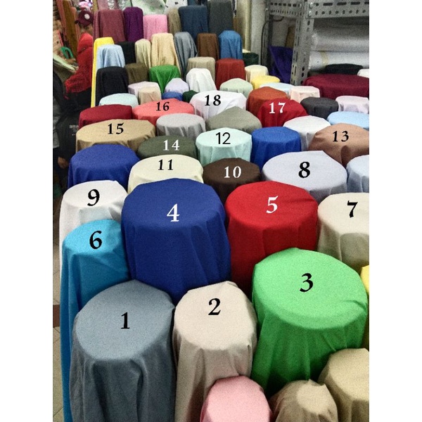 Kain/Bahan KATUN POPLINE/Harga Per 1/2(0.5)mtr