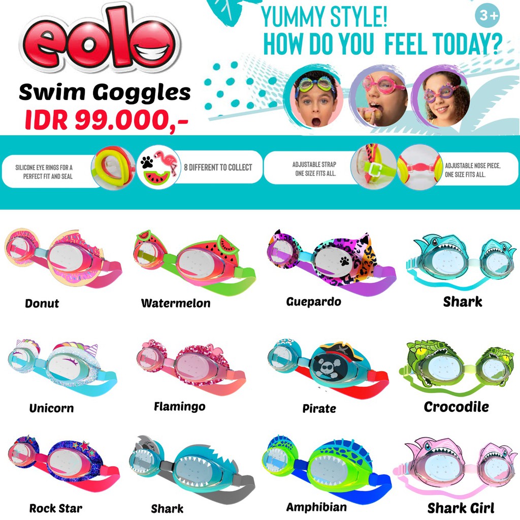 Eolo Swim Goggles Kacamata Renang Goggle Anak Berenang Swimming Accessories Kaca Mata Balita Toddler