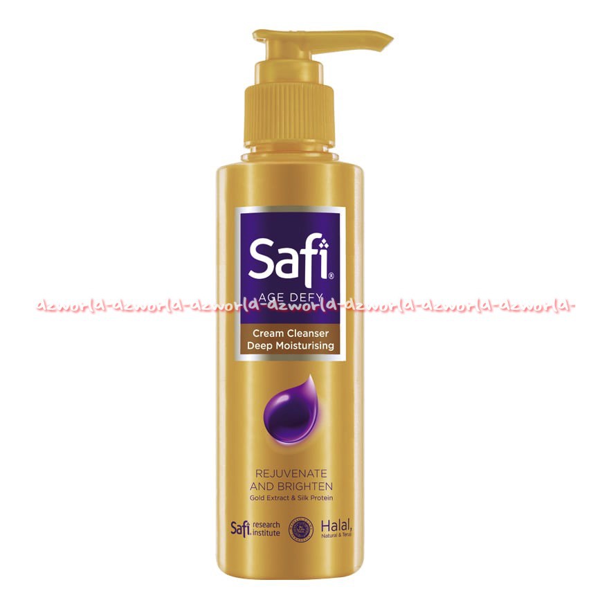 Safi Age Defy Cream Cleanser Deep Moisturizing 150ml Menyamarkan Garis Halus wajah