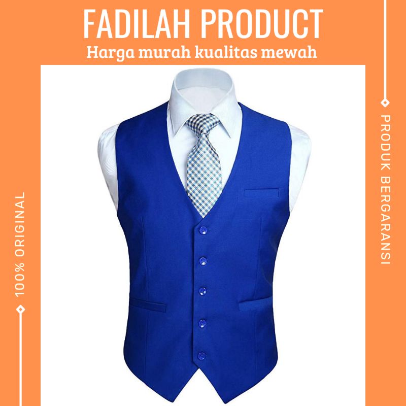 Rompi Vest Jas Pria Formal Slimfit Kerja Kantor Premium High Quality