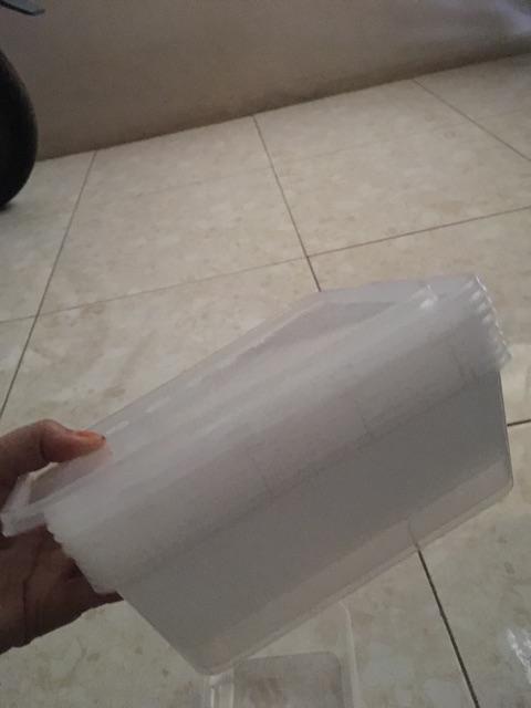 Thinwall Kotak 750 Ml Per 10 Pcs / Toples Kotak / Box Makanan Cup Plastik