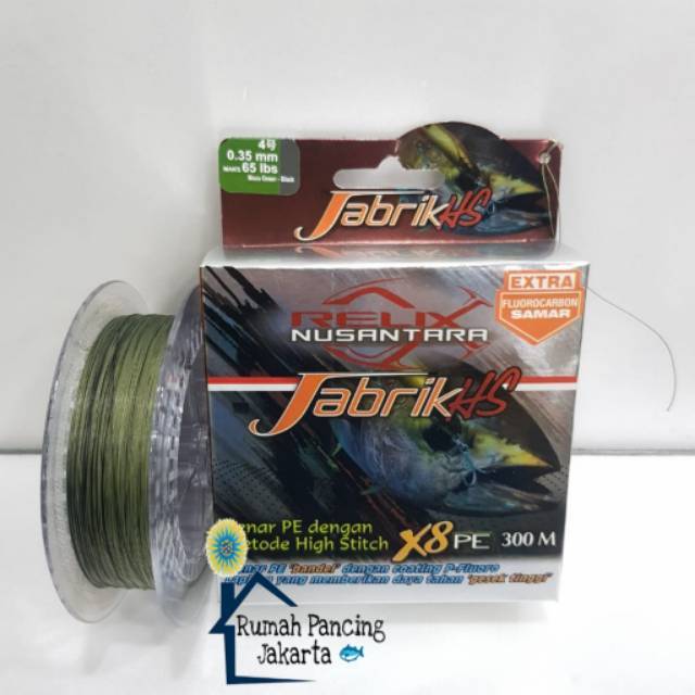 Senar PE Relix Nusantara Jabrik HS X8-300m Pe.4