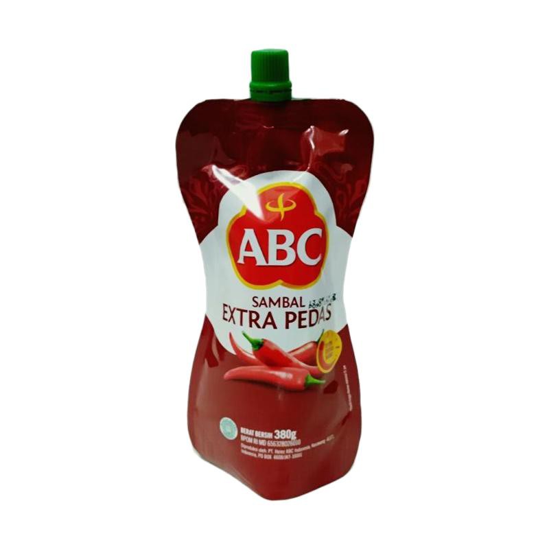 

Saus sambal Extra pedas ABC pouch Saos Sambal 335 ml