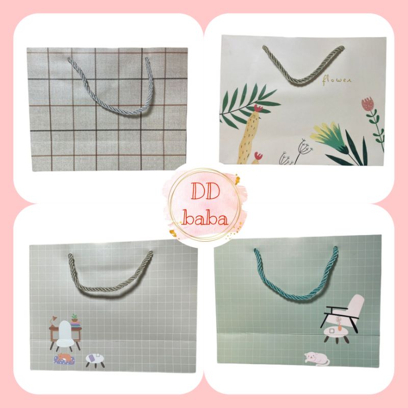 PAPER BAG UKURAN M TAS KADO TAS GIFT PAPERBAG MOTIF TAS KERTAS PERNIKAHAN KADO ULANG TAHUN ANAK DEWA