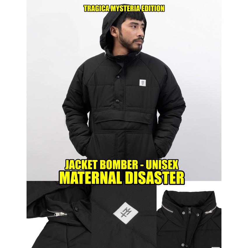 [TERBARU] JAKET JACKET OUTTER BOMBER UNISEX PRIA DAN WANITE MATERNAL DISASTER SERIES PLUTO TEBAL STY