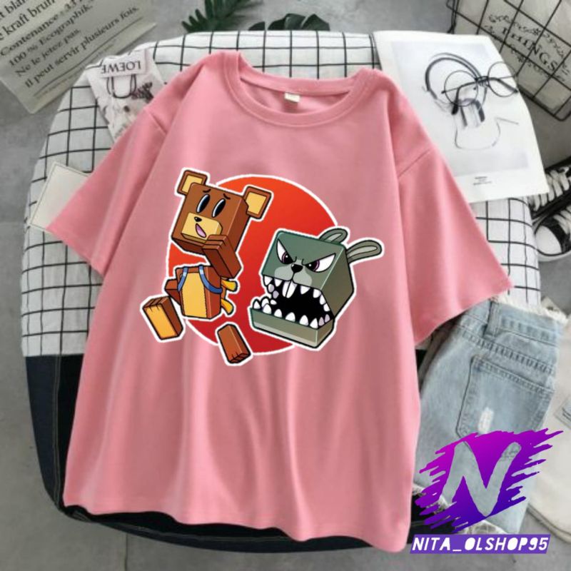 baju anak super bear adv kaos anak super bear minecraft roblox gratis nama