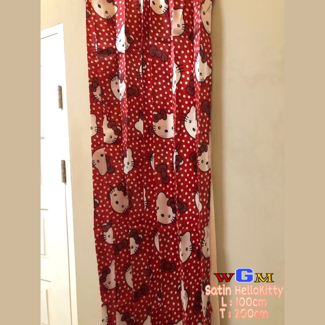 GORDEN/GORDYN/HORDENG KAIN SATIN HELLOKITTY KUALITAS TERBAIK HARGA TERMURAH
