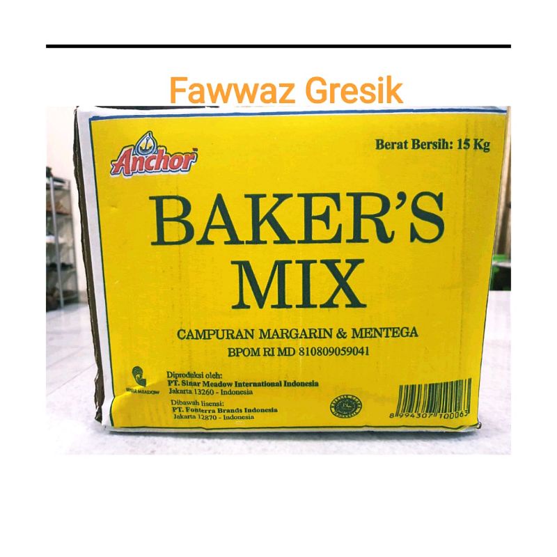 ANCHOR BAKERS MIX BUTTER BLEND 1 KG / MARGARINE MENTEGA CAMPURAN