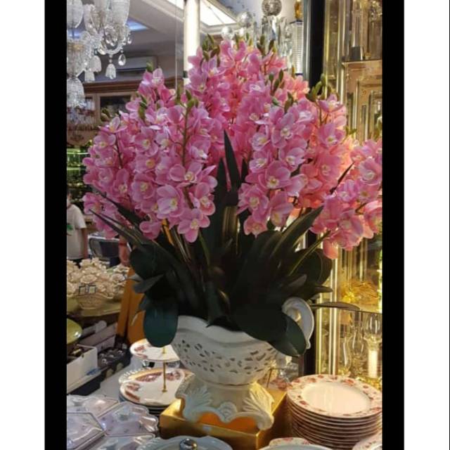 Vase bunga anggrek latex premium