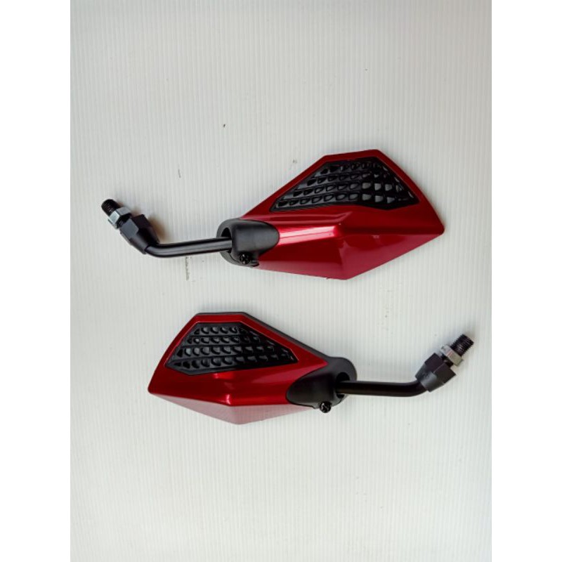 Spion/Sepion GMA Model Tomok Ulir Drat Honda Vario/Beat/Supra/ADV-Merah