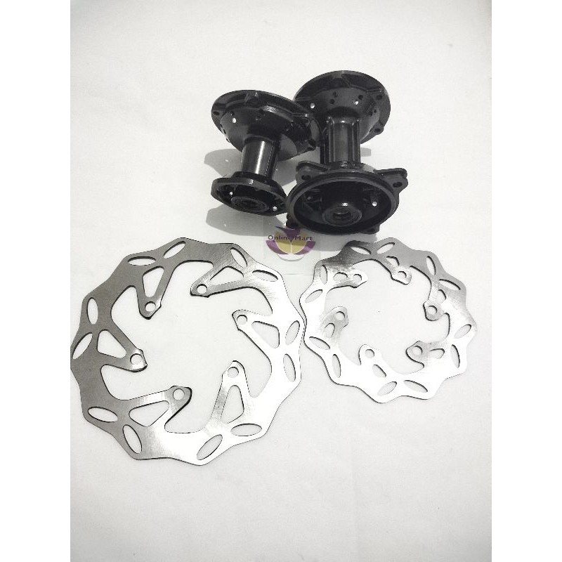 Tromol KLX hole 36 plus piringan depan belakang set klx