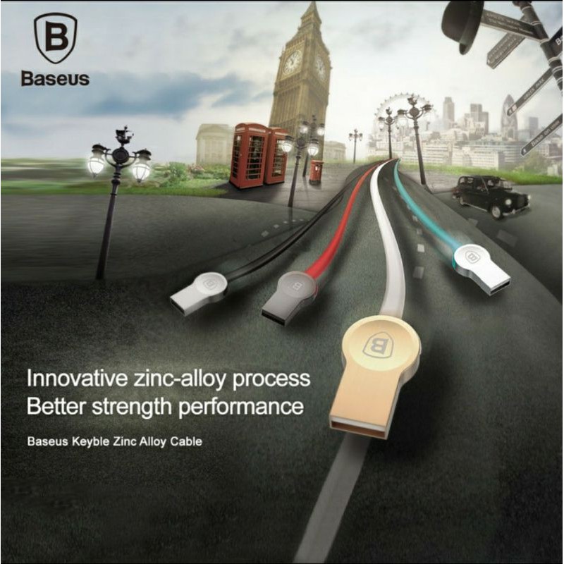 PROMO Baseus Zinc Alloy Cable Kabel Data Lightning For I PHONE IP iP-ad 1M